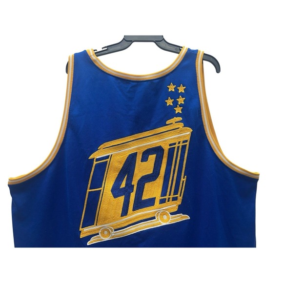Mitchell & Ness Golden State Warriors Nate Thurmond 1966-67 NBA Jersey Size‎ 60 - Picture 9 of 15
